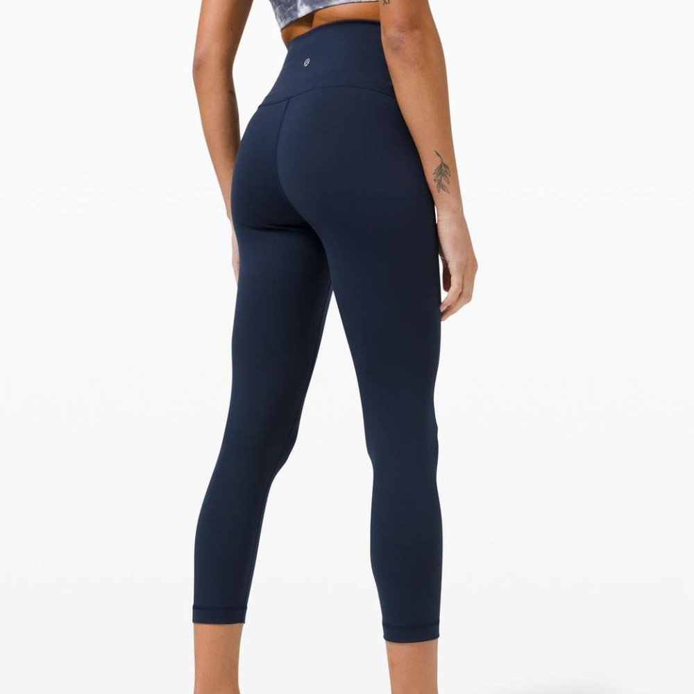 Lululemon Wunder Train High-Rise Crop 23" (Black)